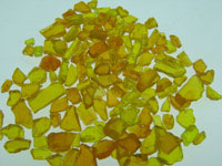 橘黃色透明玻璃粒 A-BB3-2