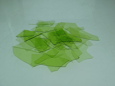 黃綠色透明玻璃薄片 A-BC4-16